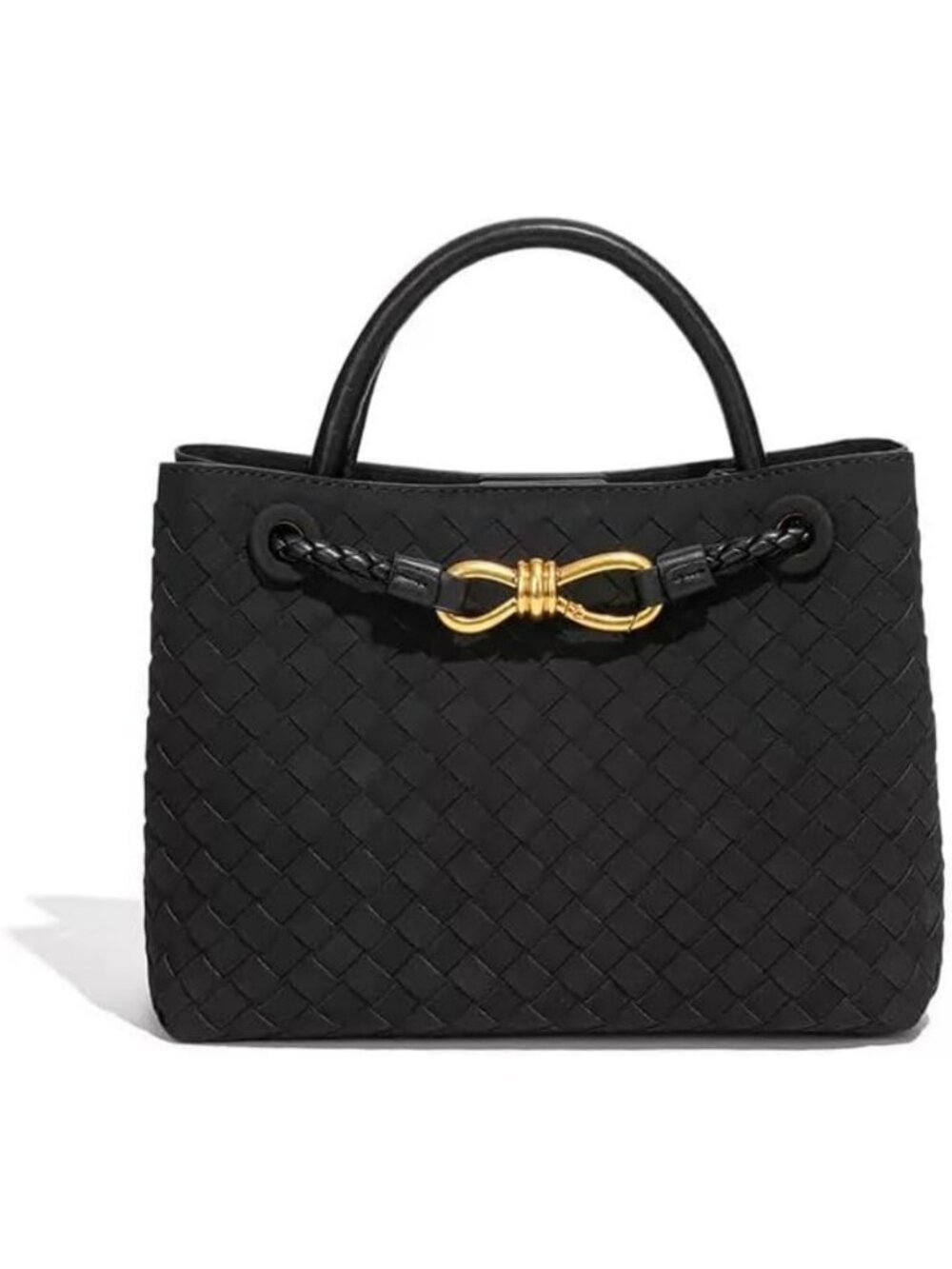 Stylish Woven Tote Bag for Women | Leather Shoulder Handbag & Top Handle Purse